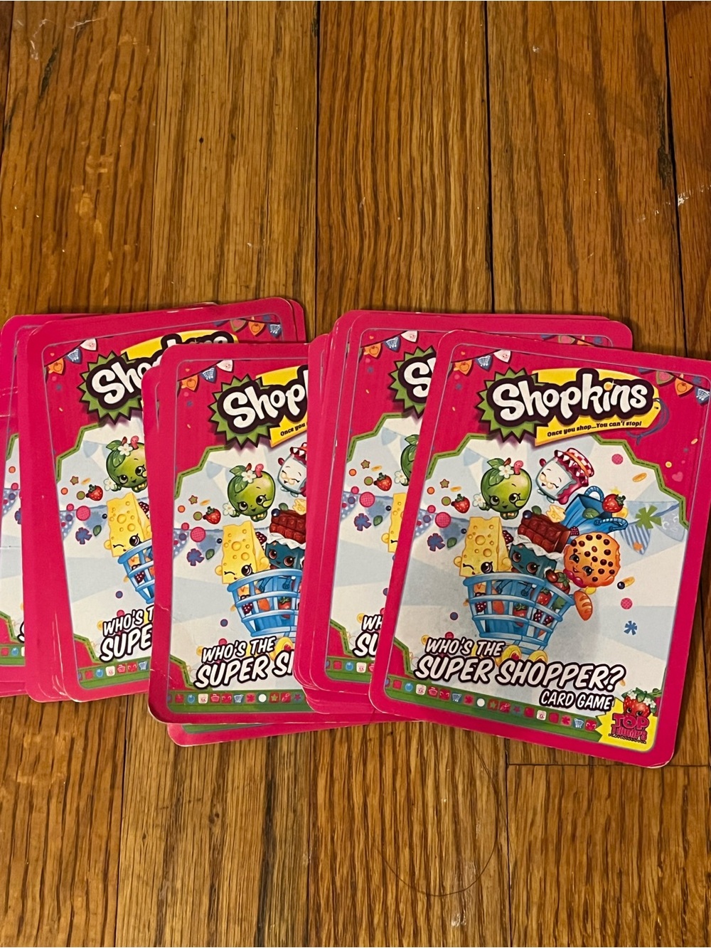 Shopkins Card Game Set - Bright Pink Backs